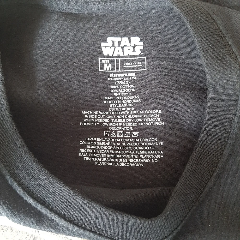 🍒 STAR WARS Darth Vader Crewneck Tee Men's T-shirt Black Sz M - Picture 11 of 11